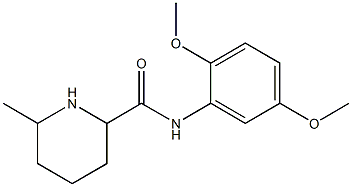 N-(2,5-dimethoxyphenyl)-6-methylpiperidine-2-carboxamide Struktur