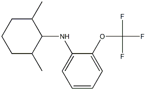 N-(2,6-dimethylcyclohexyl)-2-(trifluoromethoxy)aniline Struktur