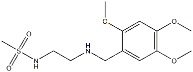 N-(2-{[(2,4,5-trimethoxyphenyl)methyl]amino}ethyl)methanesulfonamide Struktur