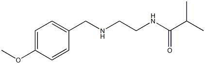 N-(2-{[(4-methoxyphenyl)methyl]amino}ethyl)-2-methylpropanamide Struktur