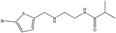 N-(2-{[(5-bromothiophen-2-yl)methyl]amino}ethyl)-2-methylpropanamide Struktur