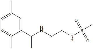 N-(2-{[1-(2,5-dimethylphenyl)ethyl]amino}ethyl)methanesulfonamide Struktur