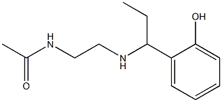 N-(2-{[1-(2-hydroxyphenyl)propyl]amino}ethyl)acetamide Struktur