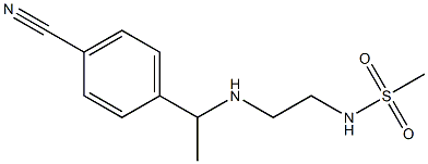 N-(2-{[1-(4-cyanophenyl)ethyl]amino}ethyl)methanesulfonamide Struktur