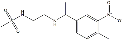 N-(2-{[1-(4-methyl-3-nitrophenyl)ethyl]amino}ethyl)methanesulfonamide Struktur