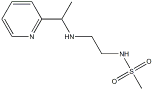 N-(2-{[1-(pyridin-2-yl)ethyl]amino}ethyl)methanesulfonamide Struktur