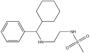 N-(2-{[cyclohexyl(phenyl)methyl]amino}ethyl)methanesulfonamide Struktur