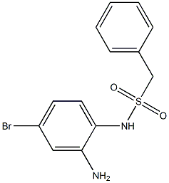 N-(2-amino-4-bromophenyl)-1-phenylmethanesulfonamide Struktur