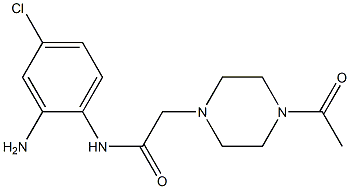 N-(2-amino-4-chlorophenyl)-2-(4-acetylpiperazin-1-yl)acetamide Struktur