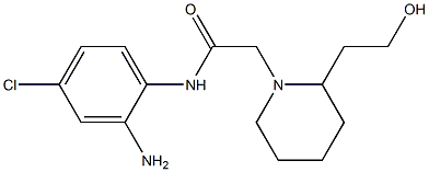 N-(2-amino-4-chlorophenyl)-2-[2-(2-hydroxyethyl)piperidin-1-yl]acetamide Struktur