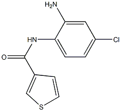 N-(2-amino-4-chlorophenyl)thiophene-3-carboxamide Struktur