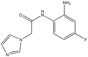 N-(2-amino-4-fluorophenyl)-2-(1H-imidazol-1-yl)acetamide Struktur