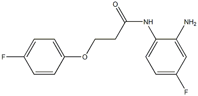 N-(2-amino-4-fluorophenyl)-3-(4-fluorophenoxy)propanamide Struktur