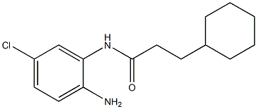 N-(2-amino-5-chlorophenyl)-3-cyclohexylpropanamide Struktur