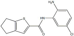 N-(2-amino-5-chlorophenyl)-4H,5H,6H-cyclopenta[b]thiophene-2-carboxamide Struktur