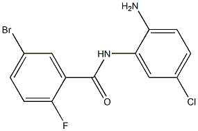 N-(2-amino-5-chlorophenyl)-5-bromo-2-fluorobenzamide Struktur