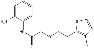 N-(2-aminophenyl)-2-[2-(4-methyl-1,3-thiazol-5-yl)ethoxy]acetamide Struktur