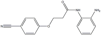 N-(2-aminophenyl)-3-(4-cyanophenoxy)propanamide Struktur