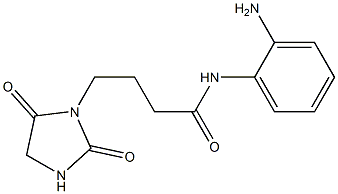 N-(2-aminophenyl)-4-(2,5-dioxoimidazolidin-1-yl)butanamide Struktur