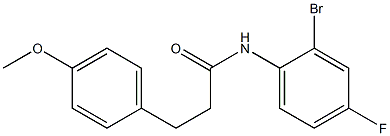 N-(2-bromo-4-fluorophenyl)-3-(4-methoxyphenyl)propanamide Struktur