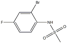 N-(2-bromo-4-fluorophenyl)methanesulfonamide Struktur