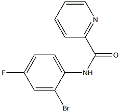 N-(2-bromo-4-fluorophenyl)pyridine-2-carboxamide Struktur