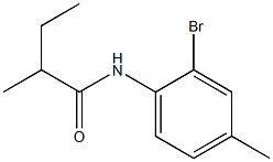 N-(2-bromo-4-methylphenyl)-2-methylbutanamide Struktur