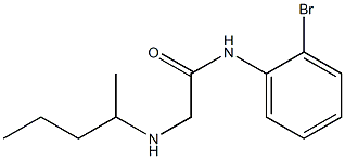 N-(2-bromophenyl)-2-(pentan-2-ylamino)acetamide Struktur