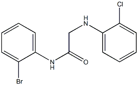 N-(2-bromophenyl)-2-[(2-chlorophenyl)amino]acetamide Struktur