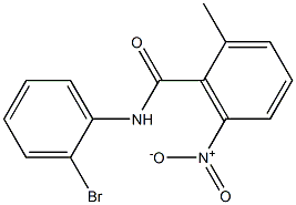 N-(2-bromophenyl)-2-methyl-6-nitrobenzamide Struktur