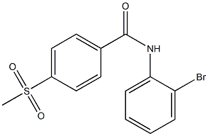 N-(2-bromophenyl)-4-methanesulfonylbenzamide Struktur