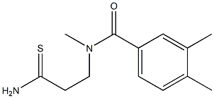 N-(2-carbamothioylethyl)-N,3,4-trimethylbenzamide Struktur