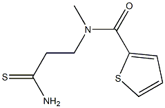 N-(2-carbamothioylethyl)-N-methylthiophene-2-carboxamide Struktur