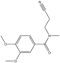 N-(2-cyanoethyl)-3,4-dimethoxy-N-methylbenzamide Struktur