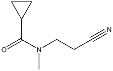 N-(2-cyanoethyl)-N-methylcyclopropanecarboxamide Struktur