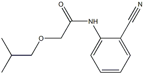 N-(2-cyanophenyl)-2-(2-methylpropoxy)acetamide Struktur