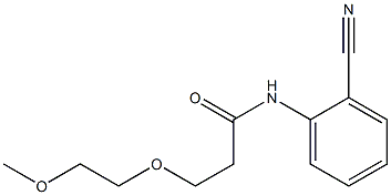 N-(2-cyanophenyl)-3-(2-methoxyethoxy)propanamide Struktur