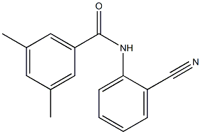 N-(2-cyanophenyl)-3,5-dimethylbenzamide Struktur