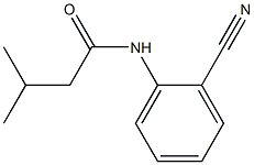 N-(2-cyanophenyl)-3-methylbutanamide Struktur