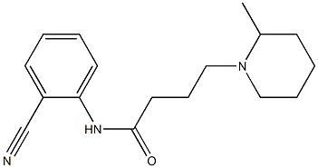 N-(2-cyanophenyl)-4-(2-methylpiperidin-1-yl)butanamide Struktur