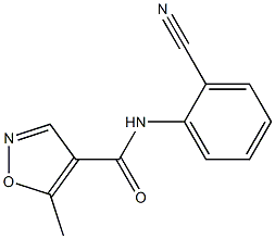 N-(2-cyanophenyl)-5-methylisoxazole-4-carboxamide Struktur