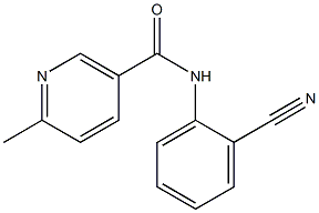 N-(2-cyanophenyl)-6-methylnicotinamide Struktur