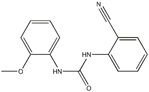 N-(2-cyanophenyl)-N'-(2-methoxyphenyl)urea Struktur