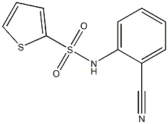 N-(2-cyanophenyl)thiophene-2-sulfonamide Struktur