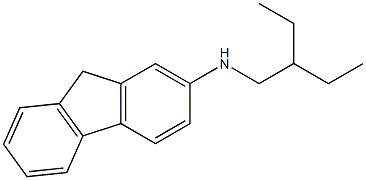 N-(2-ethylbutyl)-9H-fluoren-2-amine Struktur