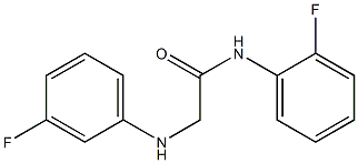 N-(2-fluorophenyl)-2-[(3-fluorophenyl)amino]acetamide Struktur