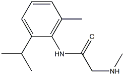 N-(2-isopropyl-6-methylphenyl)-2-(methylamino)acetamide Struktur