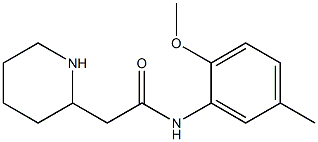 N-(2-methoxy-5-methylphenyl)-2-(piperidin-2-yl)acetamide Struktur