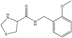 N-(2-methoxybenzyl)-1,3-thiazolidine-4-carboxamide Struktur