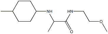 N-(2-methoxyethyl)-2-[(4-methylcyclohexyl)amino]propanamide Struktur